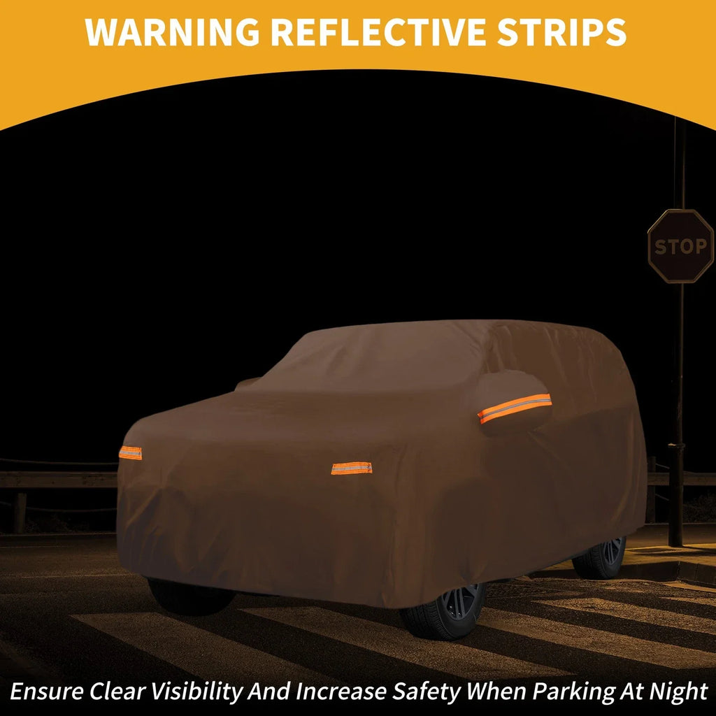 Waterproof All Weather Car Cover for Lexus LX (2016-2023) - Orange 210D-PU