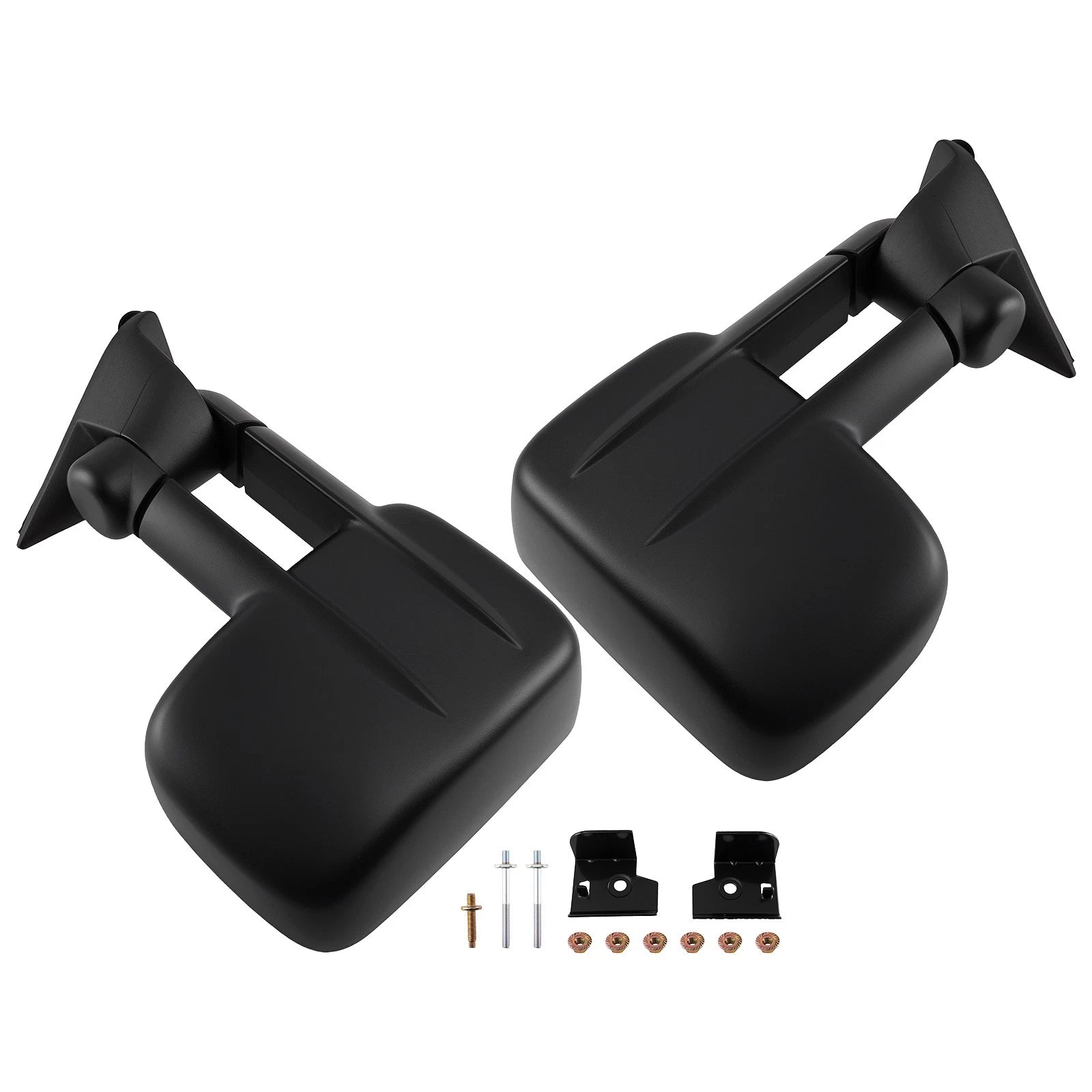 Black Side Mirror Pair for GMC C/K 1500 2500 3500 1988-1998 Left Right