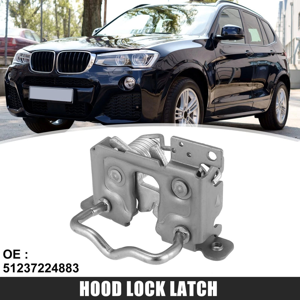 Hood Catch Lock Latch for BMW X3 F25 (2009–2017), X4 F26 (2013–2018) 51237224883