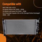 Coolant Radiator for Buick LaCrosse 3.6L (2005–2008) 10344419 C2827