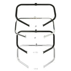 Chrome/Black Highway Engine Guard Crash Bar for Harley Road King (1997-2024)
