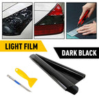 12"x72" Gloss Black Smoke Headlight Taillight Fog Light Tint Film Vinyl for Universal