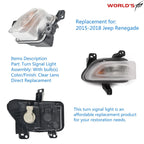 Chrome Front Turn Signal Lamp for Jeep Renegade (2015–2018) Right Side