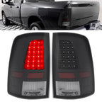LED Black Tail Lights for Dodge Ram 1500 2500 3500 (2009–2018) - A Pair
