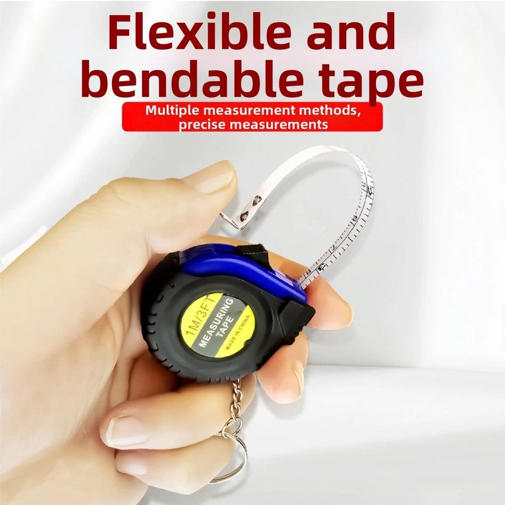 Tape Measure 1M 3FT with Keychain Ring for Compact Use