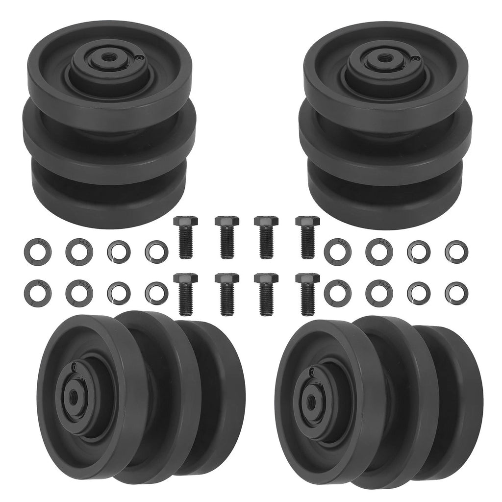 Set of 4 Track Rollers for Bobcat Skid Steer Loader (T140–T250)