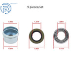 Set of 2 Trailer Wheel Hub Bearings for Axles 2000 lbs (1-1/16")