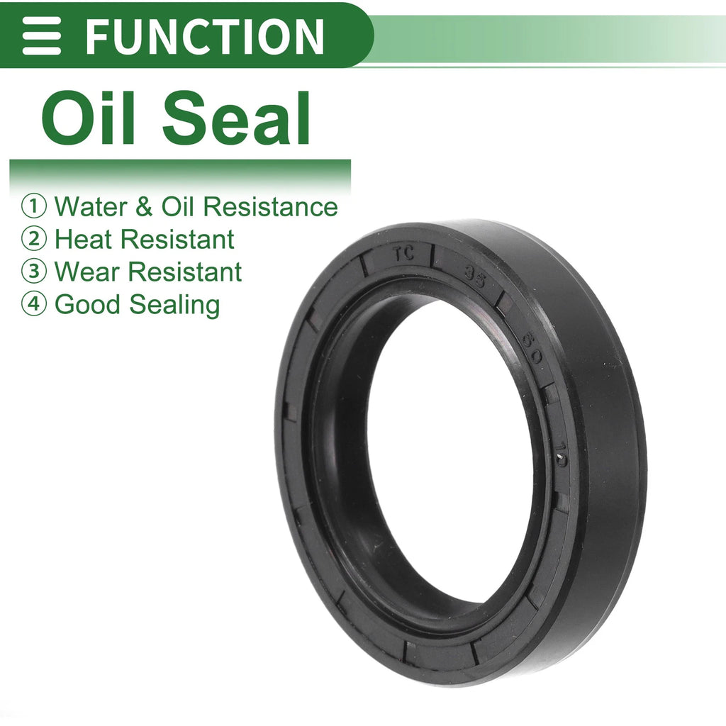 Set of 5 Oil Seal Rotary Shaft Seal NBR Rubber 35x50x10mm for Various Models