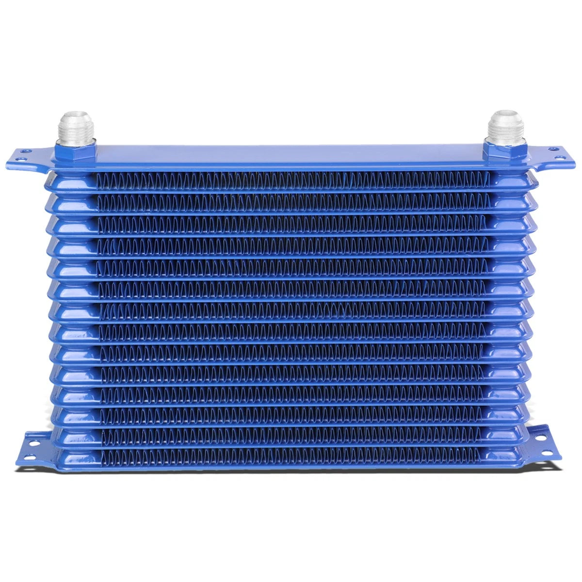 10-AN Blue Aluminum Powder Coated Oil Cooler for Racing Engines/Transmissions