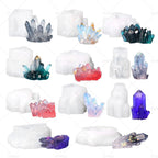 Silicone Epoxy Resin Mold for Crystal Cluster Quartz Rock Column