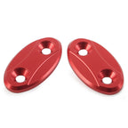 Red Rearview Mirror Block Off Base Plates Cover for BMW S1000RR (2009-2018)
