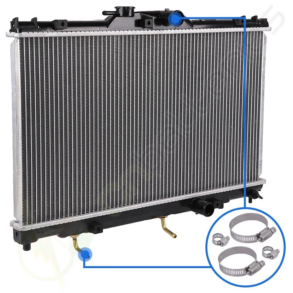 Radiator for Chevrolet Prizm (1998–2002) w/ 8-10mm 27-51mm Hose Clamps