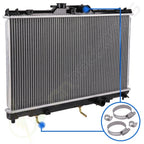 Radiator for Chevrolet Prizm (1998–2002) w/ 8-10mm 27-51mm Hose Clamps
