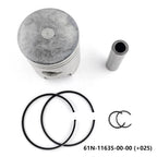 2 Sets Piston Set +025 for Yamaha 2T 25 30HP Outboard (61N-11635-00, 61N-11604-00)