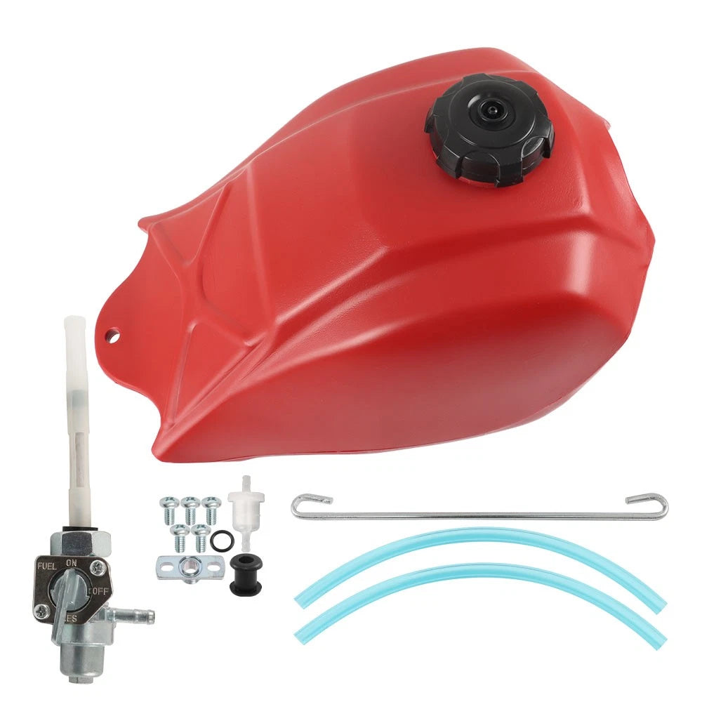 Plastic Fuel Tank & Gas Cap for Honda ATC250SX (1985–1987) Red