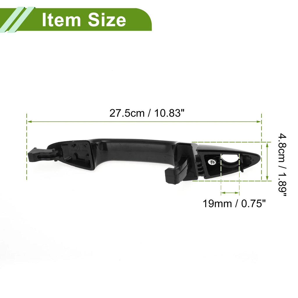 Exterior Door Handle for Hyundai Accent (2012–2017) No. 826511R050 Black Front Left