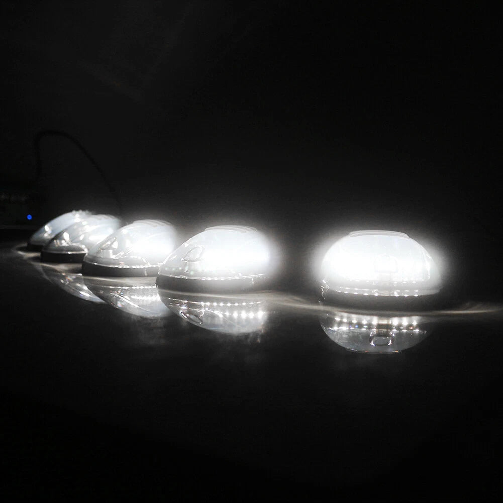 Set of 5 Smoked Cab Roof Marker Lights for Dodge Ram 2500 3500 (2003–2016)