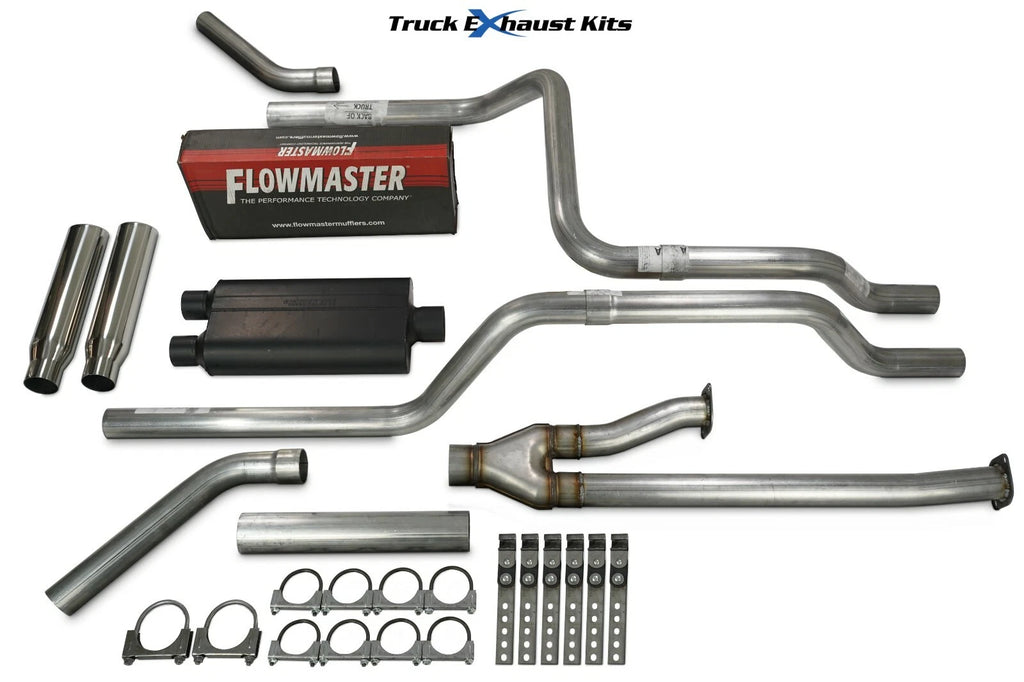 Dual Exhaust Kit for Toyota Tundra (2014–2021) 2.5" Corner Rolled Tip