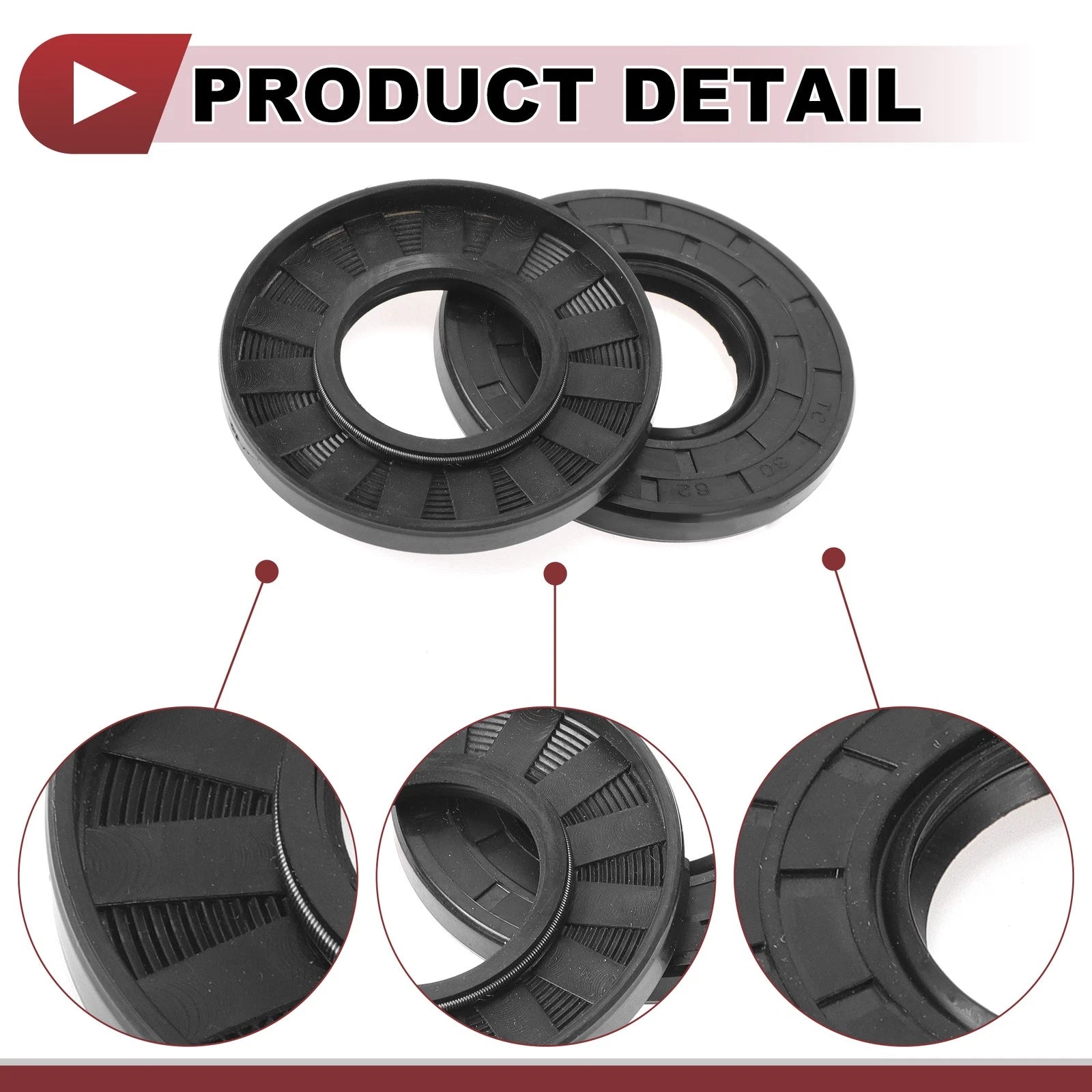 Set of 5 Rotary Shaft Oil Seals for Various Models (30x62x7mm)