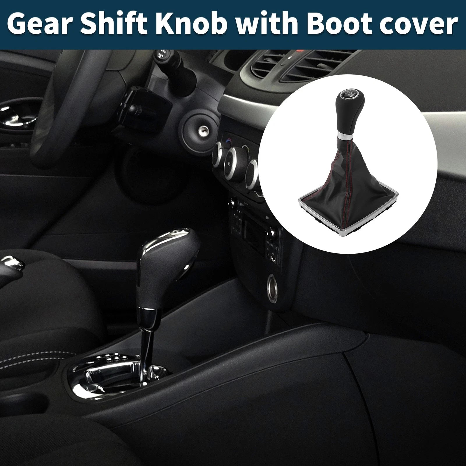 6 Speed Manual Gear Shifter Knob with Cover for Mercedes-Benz C-Class (2015–2021)