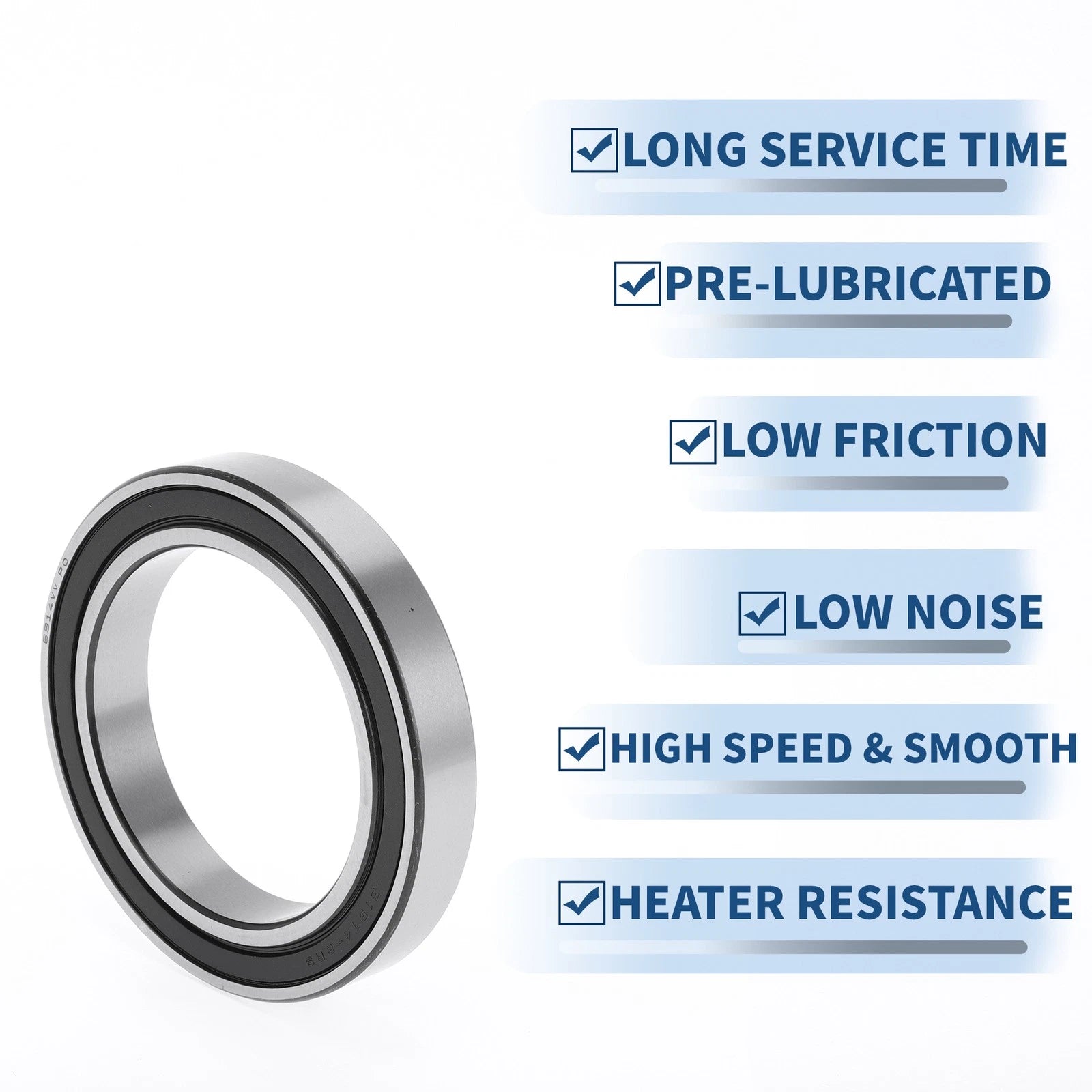 Deep Groove Ball Bearing 6914VV for Scooter Skateboard (P0 70x100x16mm)