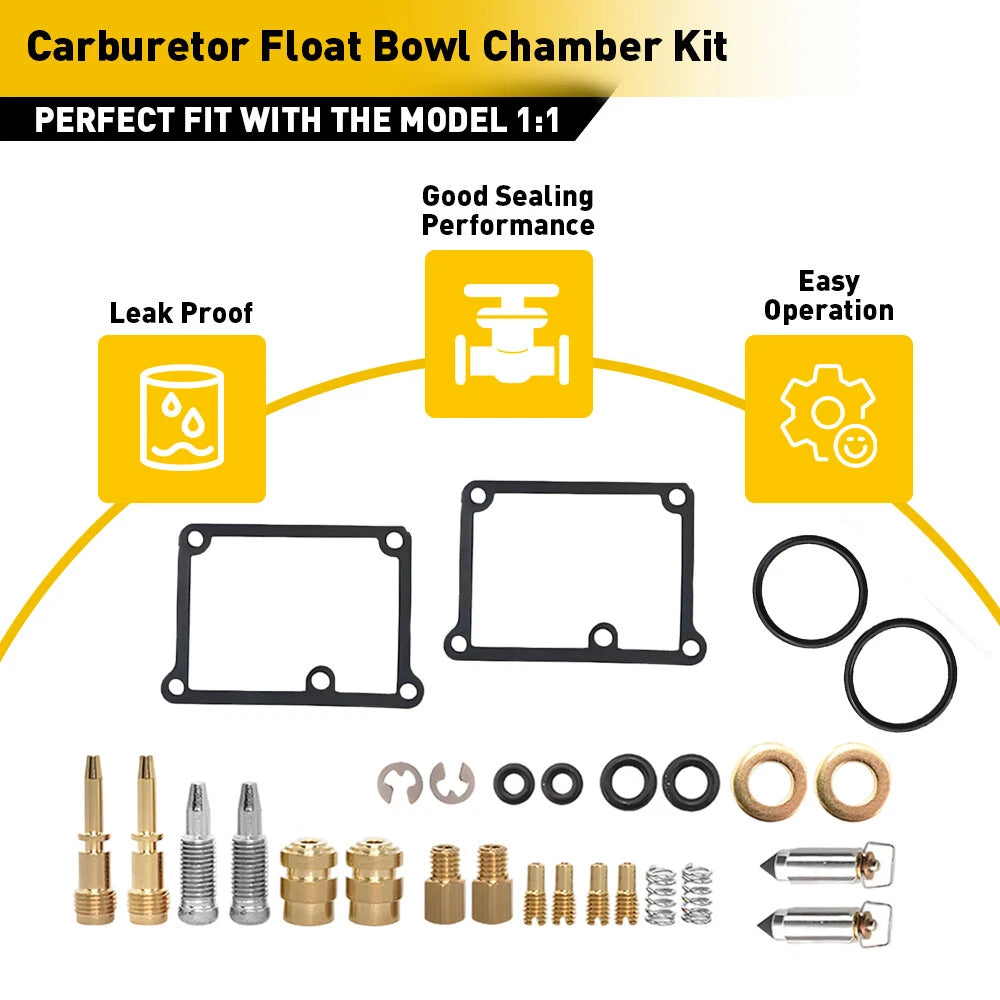 Carburetor Repair Rebuild Kit for Yamaha Banshee 350 (1987–2006)
