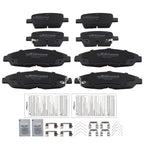8pcs Brake Pads Set for GMC Acadia/Cadillac XT5 (2017–2020) w/Hardware