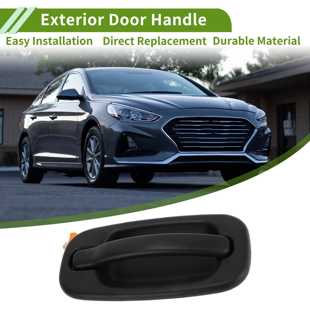 Exterior Door Handle for Chevrolet GMC Silverado (Black, Rear Right)