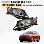 HID/Xenon Headlight Set for Lexus RX350 (2010–2012) AFS Chrome Right + Left Pair