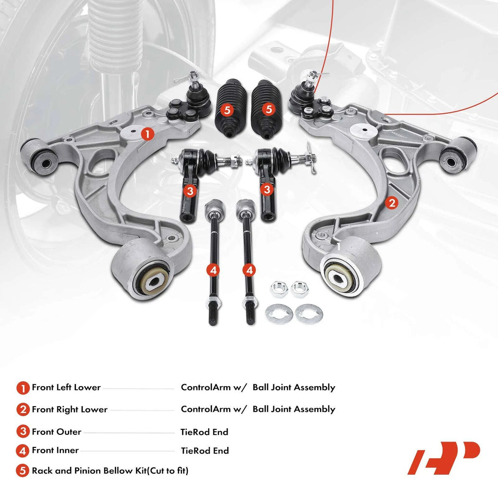 Set of 8 Control Arms with Ball Joints for Buick LeSabre Cadillac