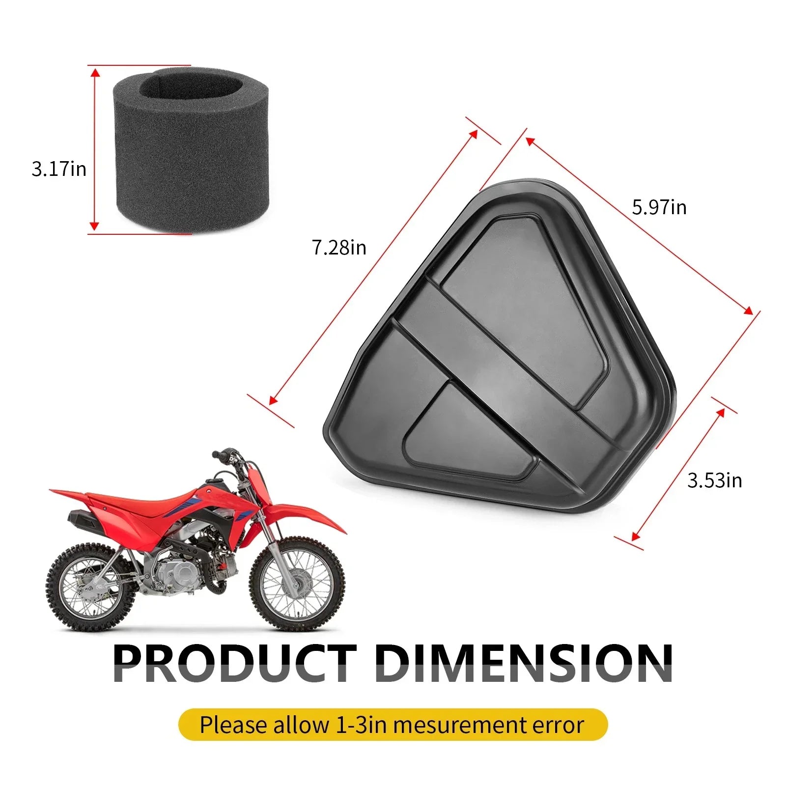 Air Box Lid & Air Filter for Honda CRF 80F/100F XR 80R/100R (1985–2013)