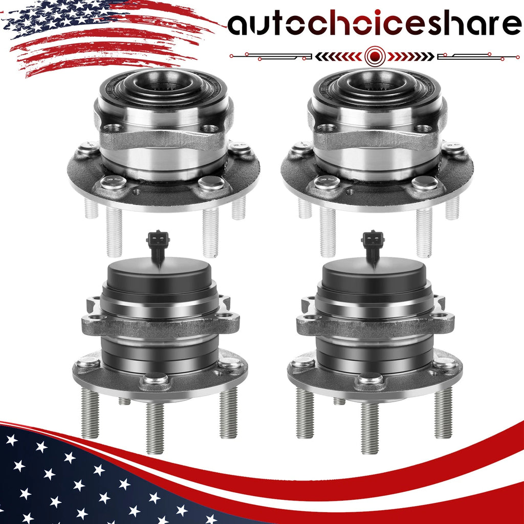 Set of 4 Wheel Hub Bearing Assemblies for Hyundai Santa Fe Sport (2013–2018)