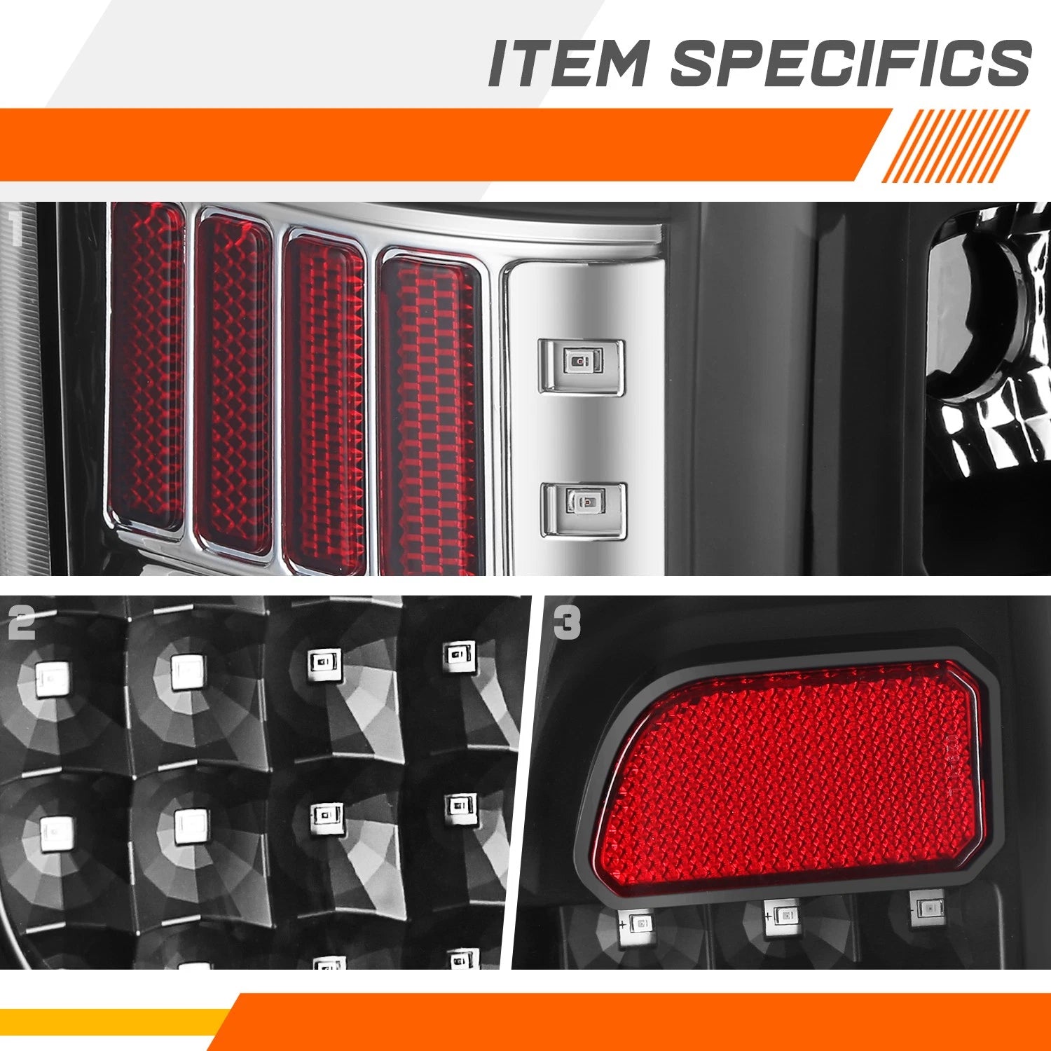 Full LED Tail Lights for Toyota Tundra (2014–2021) - Black Housing