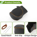 Gear Shift Knob Cover for Honda Civic (2022–2024) Black Brown Faux Leather