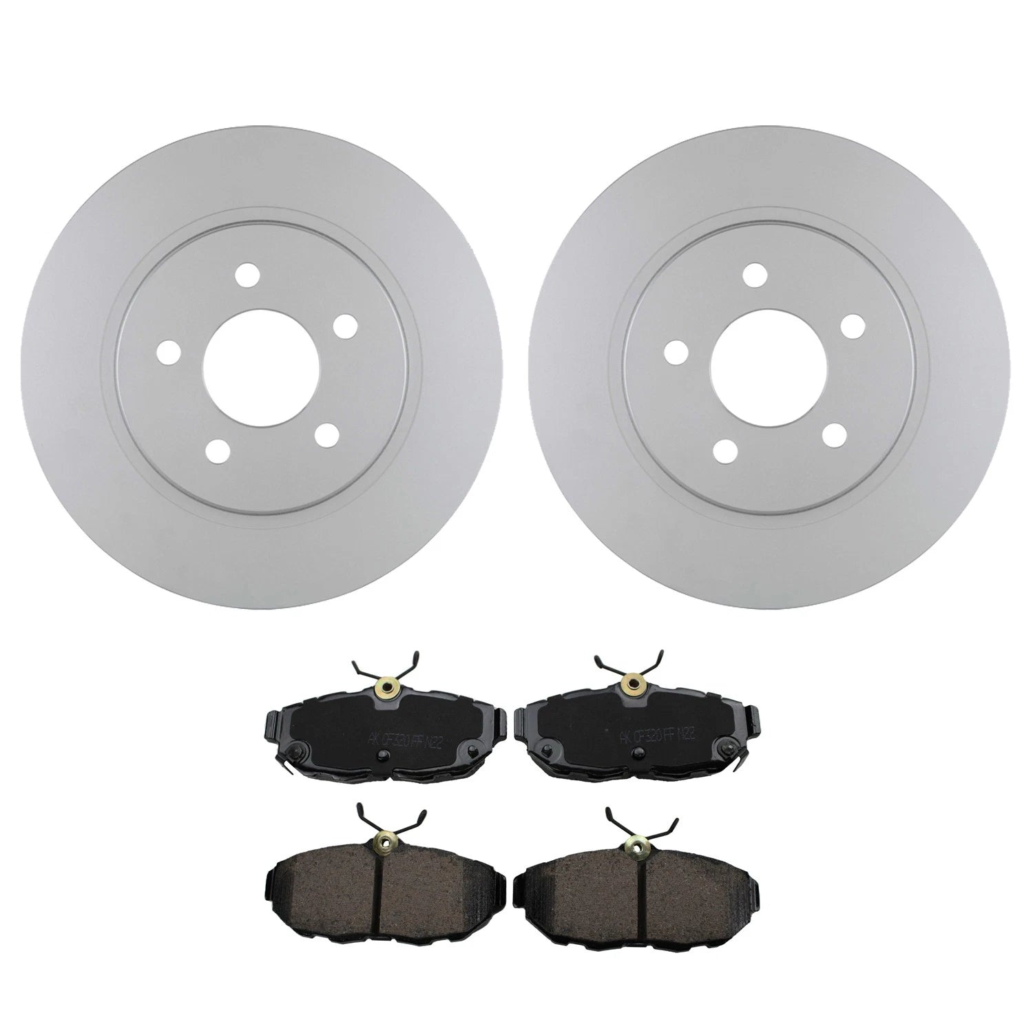 Bosch QuietCast Rear Rotor & Akebono ProACT Ceramic Brake Pads for Mustang