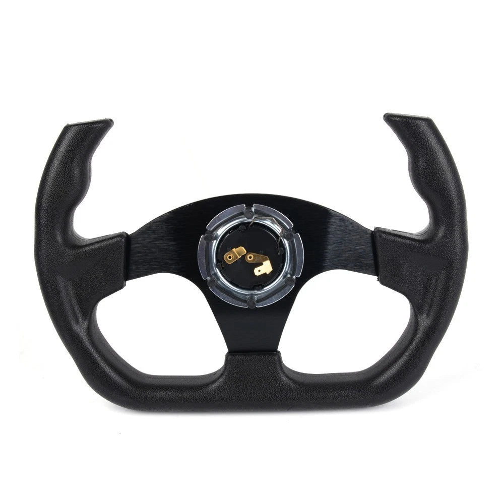 13" U-Shape Flat Drift Racing Steering Wheel for Universal Fit