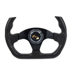 13" U-Shape Flat Drift Racing Steering Wheel for Universal Fit