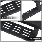 Set of 2 Drop Foot Step Running Boards for Silverado Sierra 2500HD 3500HD (2019–2022)