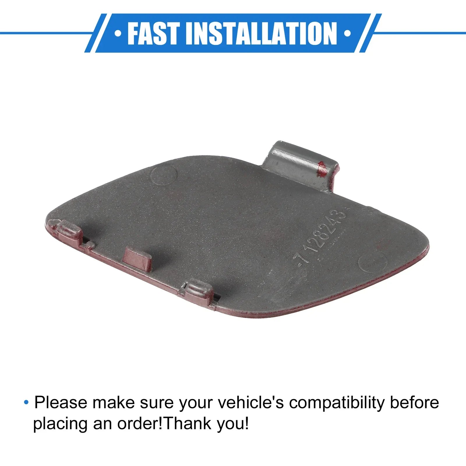 Tow Hook Eye Hole Cover Cap for BMW E92/E93 (2007-2010) Red Front Right