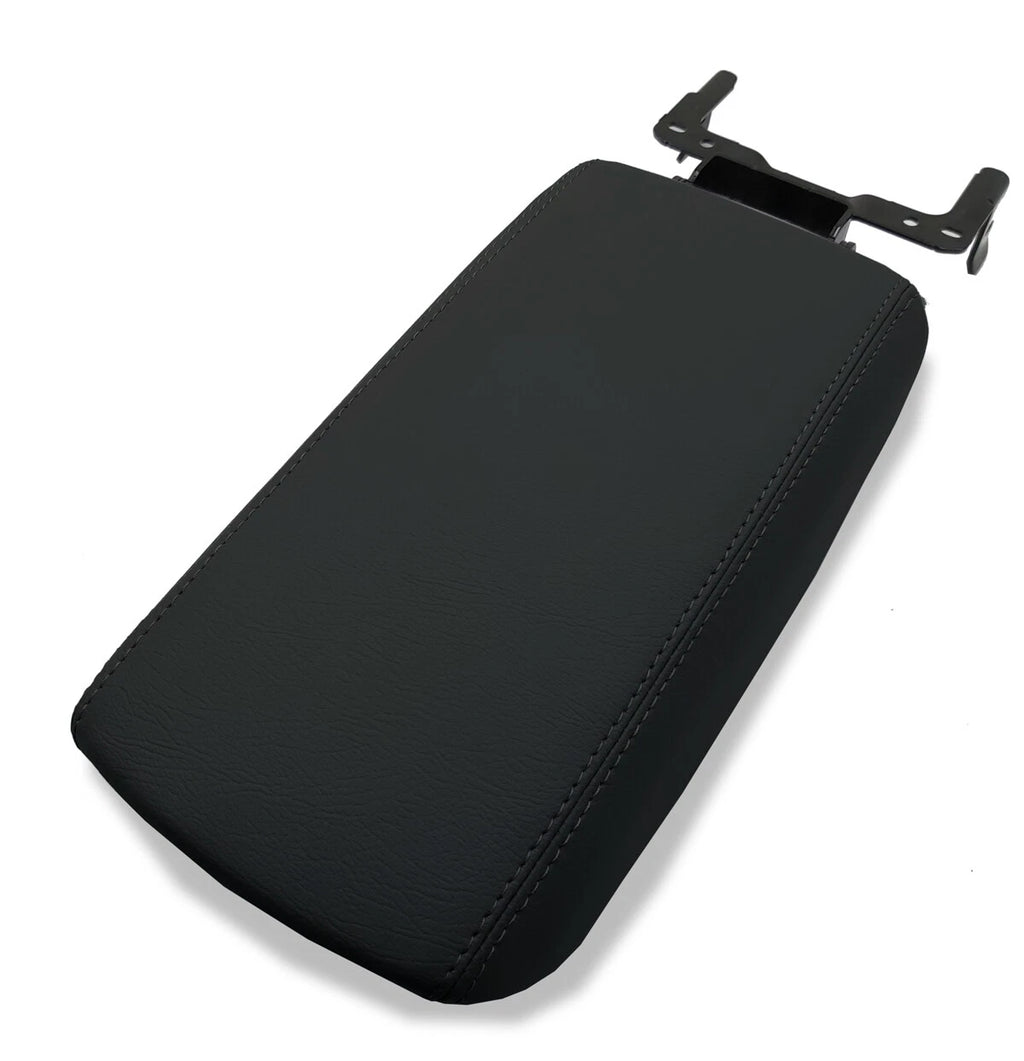 Center Console Lid Armrest Cover for Ford Escape (2017–2019) Black PVC Leather