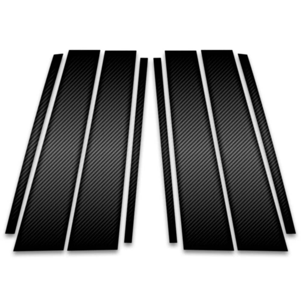 8pc Carbon Fiber Pillar Post Covers for Volkswagen Atlas (2018–2023)