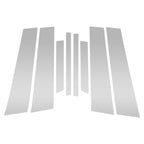 8 Pcs Door Pillar Window Trim for BMW X4 (2014–2018) Silver Tone