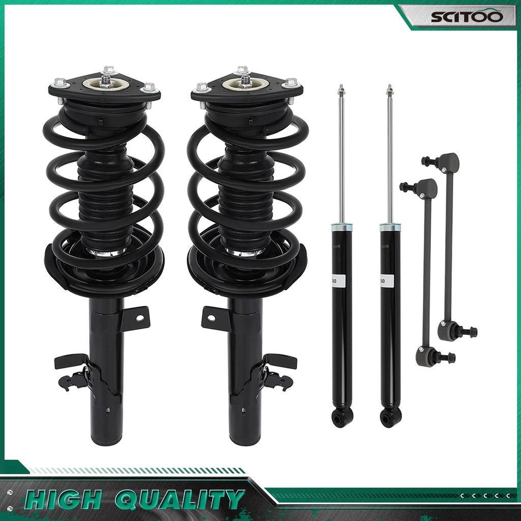 Front Struts, Sway Bars, Rear Shock Absorbers w/Coil Spring for Ford Escape (2013)