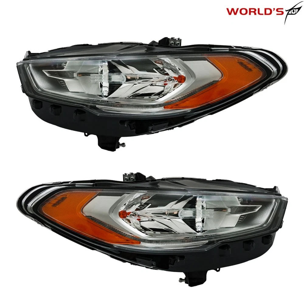 Headlamps with LED DRL for Ford Fusion (2017–2019) LH + RH