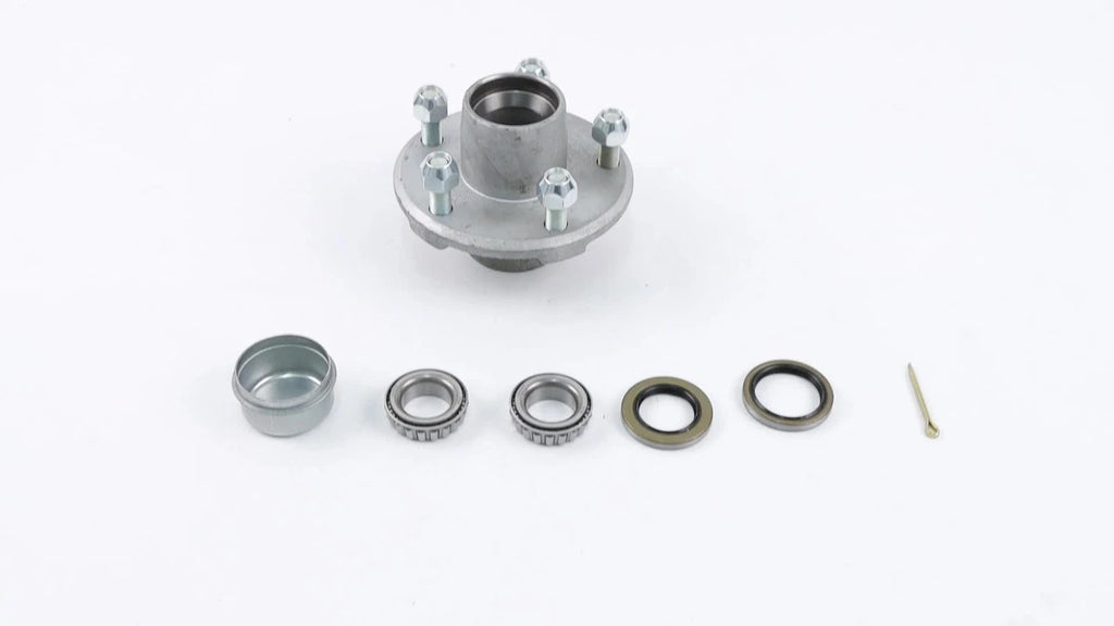 Galvanized Idler Hub Kit for Boat Trailer (2000 lbs, 5 Lug)
