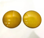 Fog Light Lenses Pair Amber Replacement for 1936–1938 Chevrolet