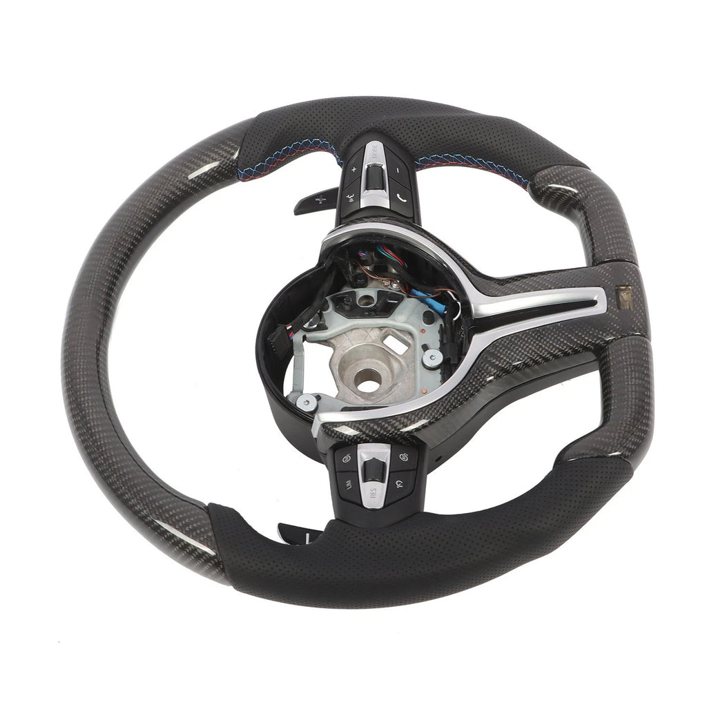 Carbon Fiber Steering Wheel for BMW F20 F21 F30 F32 F80 F82 F87 M2 M3 M4 (2012–2020)