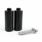 Frame Sliders Crash Protector for Yamaha FZ6 (2004–2009) No Cut Black Extended
