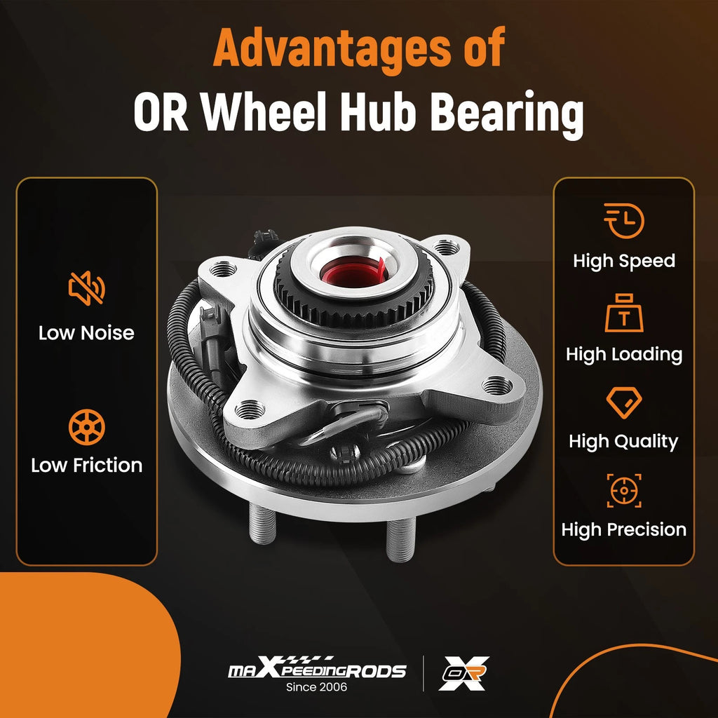 Front Wheel Bearing & Hub Assembly for Ford F-150 4WD (2015-2017)