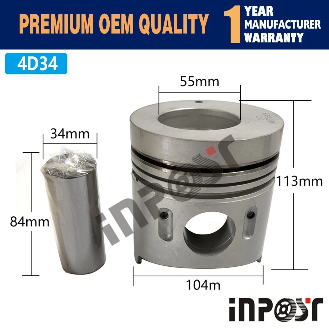 Overhaul Rebuild Kit for Mitsubishi Fuso Canter 4D34 4D34T